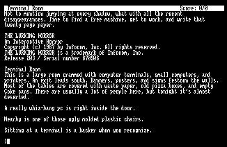 Pantallazo de Lurking Horror, The para Amstrad CPC