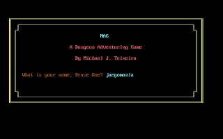 Pantallazo de MAG (a.k.a. Mike's Adventure Game) para PC