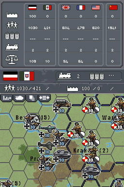 Pantallazo de MILITARY HISTORY Commander Europe at War para Nintendo DS