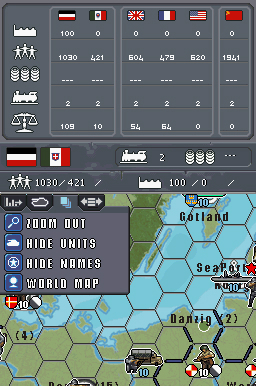 Pantallazo de MILITARY HISTORY Commander Europe at War para Nintendo DS