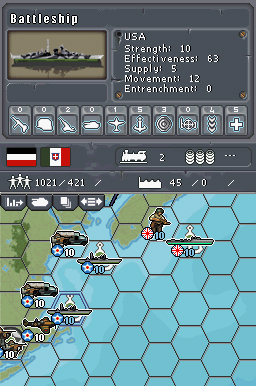 Pantallazo de MILITARY HISTORY Commander Europe at War para Nintendo DS
