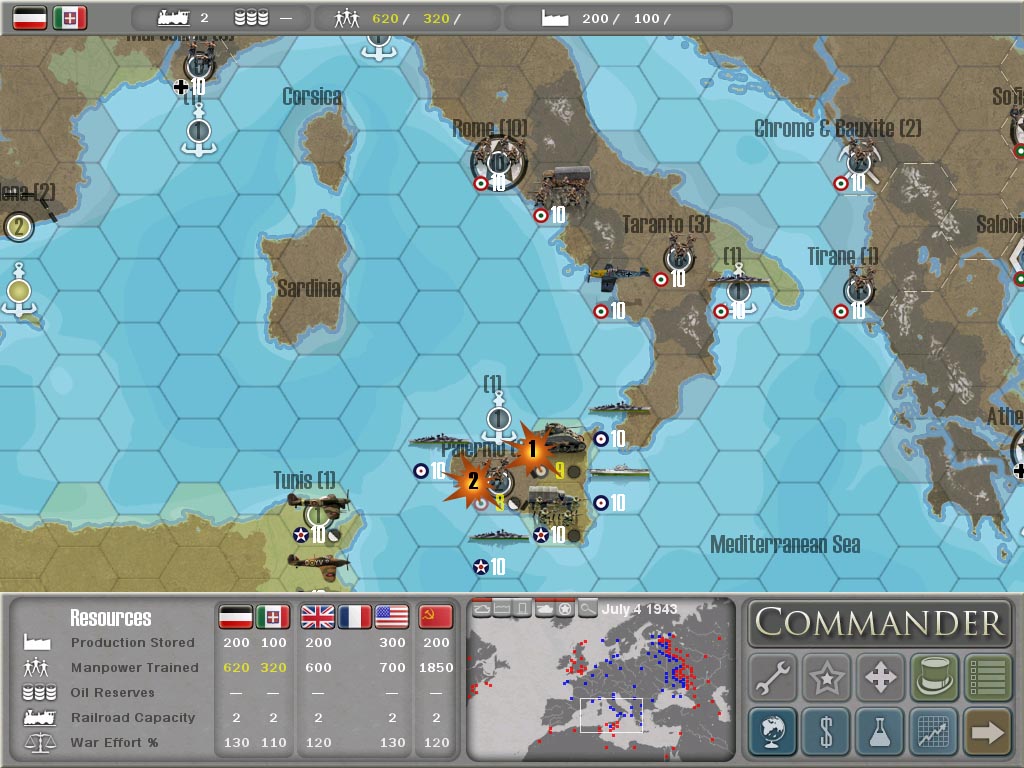 Pantallazo de MILITARY HISTORY Commander Europe at War para PC