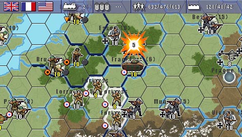 Pantallazo de MILITARY HISTORY Commander Europe at War para PSP
