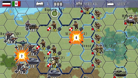 Pantallazo de MILITARY HISTORY Commander Europe at War para PSP