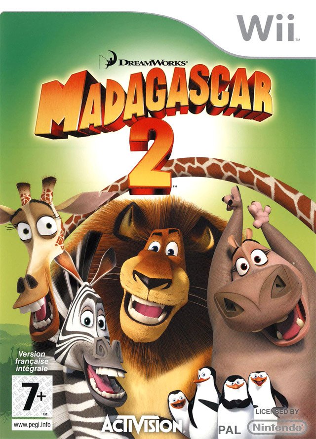 Caratula de Madagascar 2: El Videojuego para Wii
