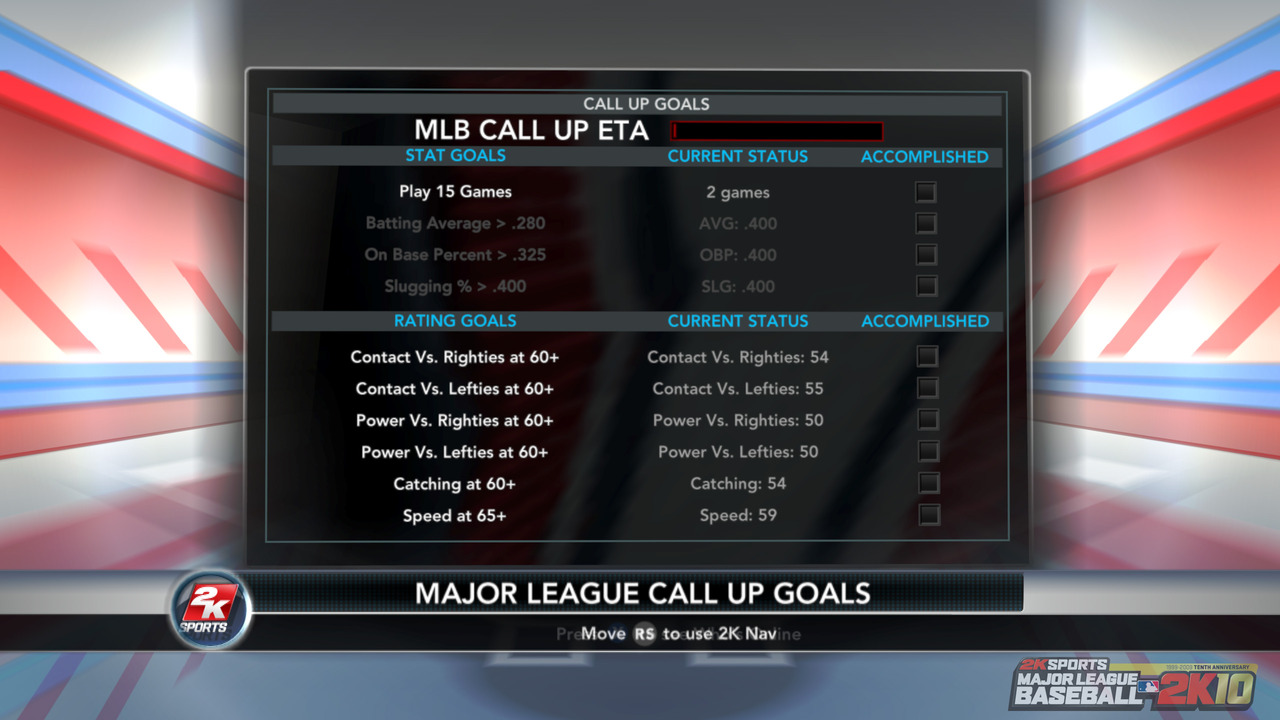 Pantallazo de Major League Baseball 2K10 para Xbox 360