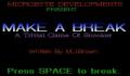 Make a Break: A Trivial Game of Snooker