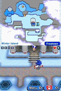 Pantallazo de Mario & Sonic En Los Juegos Olimpicos De Invierno para Nintendo DS