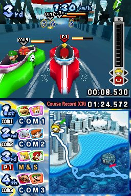 Pantallazo de Mario & Sonic En Los Juegos Olimpicos De Invierno para Nintendo DS