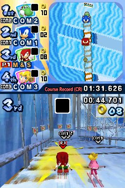 Pantallazo de Mario & Sonic En Los Juegos Olimpicos De Invierno para Nintendo DS