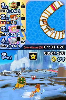Pantallazo de Mario & Sonic En Los Juegos Olimpicos De Invierno para Nintendo DS