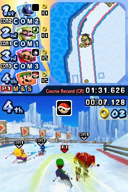 Pantallazo de Mario & Sonic En Los Juegos Olimpicos De Invierno para Nintendo DS