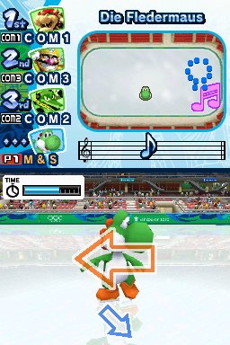 Pantallazo de Mario & Sonic En Los Juegos Olimpicos De Invierno para Nintendo DS