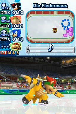 Pantallazo de Mario & Sonic En Los Juegos Olimpicos De Invierno para Nintendo DS