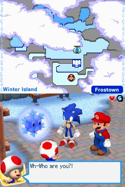Pantallazo de Mario & Sonic En Los Juegos Olimpicos De Invierno para Nintendo DS