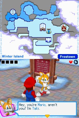 Pantallazo de Mario & Sonic En Los Juegos Olimpicos De Invierno para Nintendo DS