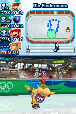 Pantallazo de Mario & Sonic En Los Juegos Olimpicos De Invierno para Nintendo DS