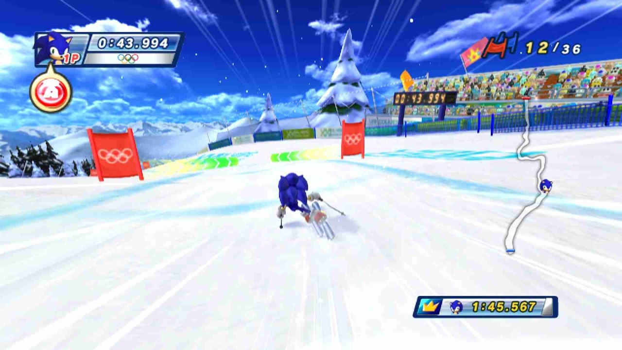 Pantallazo de Mario & Sonic En Los Juegos Olimpicos De Invierno para Wii
