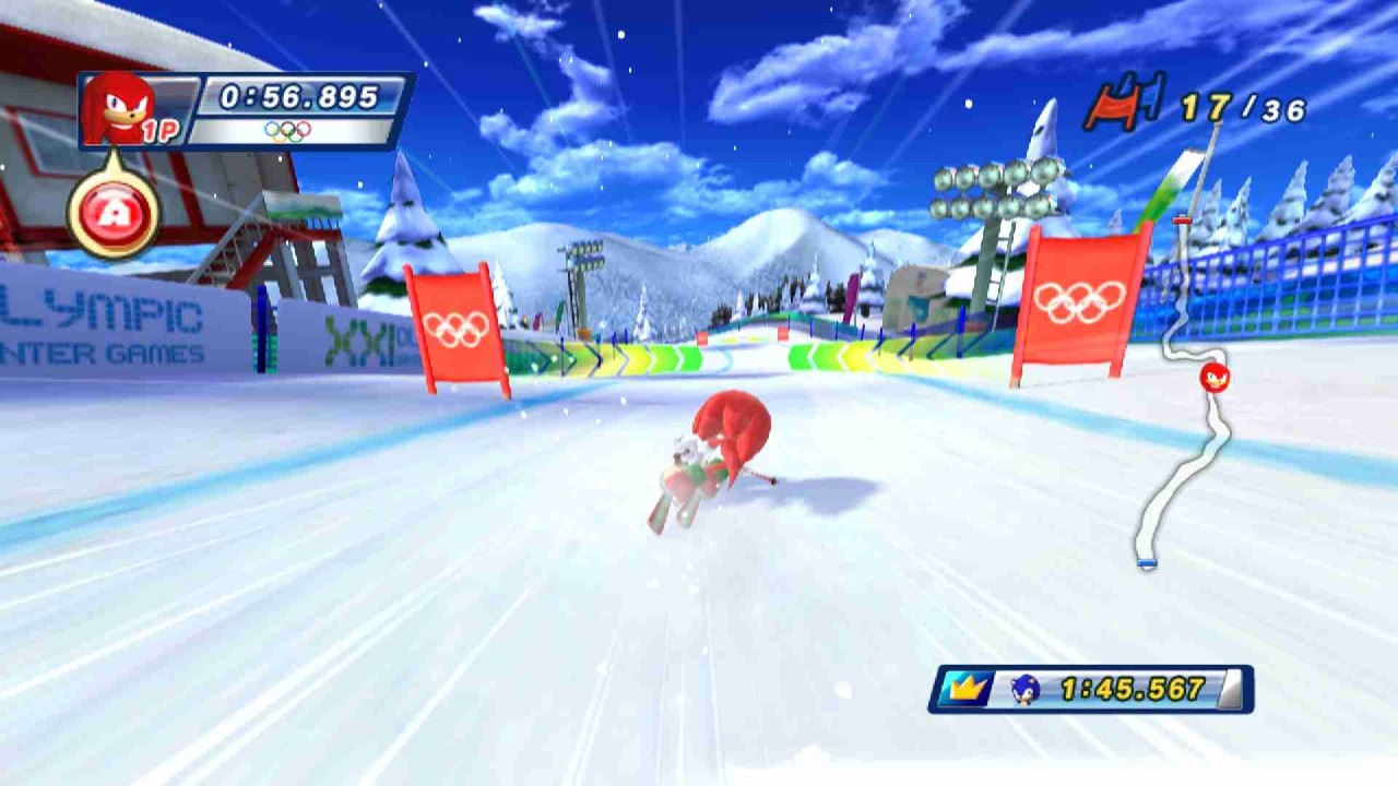 Pantallazo de Mario & Sonic En Los Juegos Olimpicos De Invierno para Wii