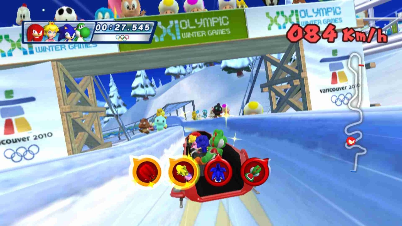 Pantallazo de Mario & Sonic En Los Juegos Olimpicos De Invierno para Wii