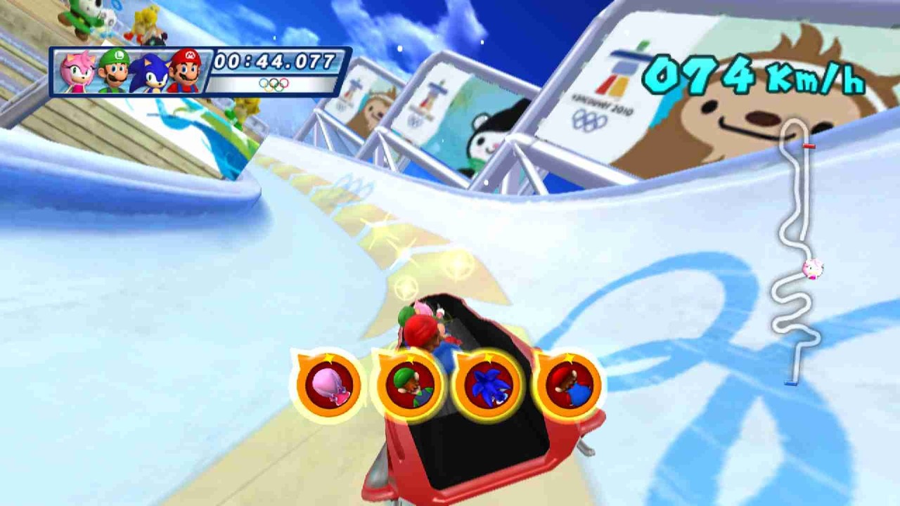 Pantallazo de Mario & Sonic En Los Juegos Olimpicos De Invierno para Wii