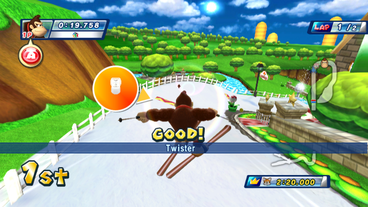 Pantallazo de Mario & Sonic En Los Juegos Olimpicos De Invierno para Wii