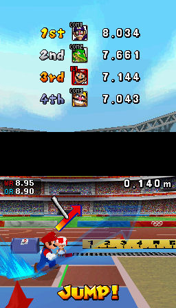 Pantallazo de Mario & Sonic at the Olympic Games para Nintendo DS