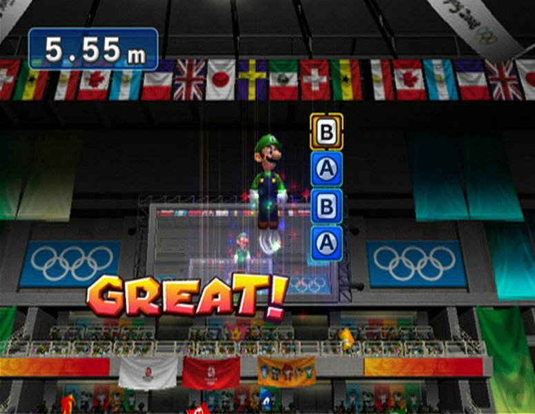 Pantallazo de Mario & Sonic en los Juegos Olímpicos para Wii