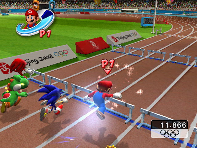 Pantallazo de Mario & Sonic en los Juegos Olímpicos para Wii