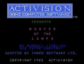 Pantallazo de Master of the Lamps para MSX