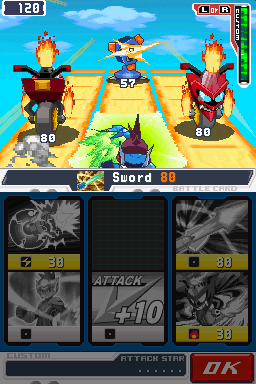 Pantallazo de Mega Man Star Force 2 Zerker X Ninja para Nintendo DS