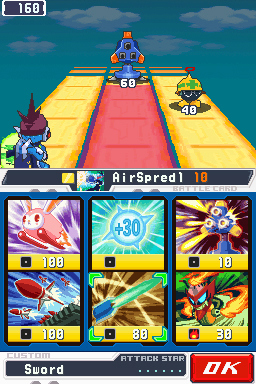 Pantallazo de Mega Man Star Force 2 Zerker X Ninja para Nintendo DS