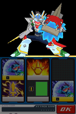 Pantallazo de Mega Man Star Force 2 Zerker X Ninja para Nintendo DS