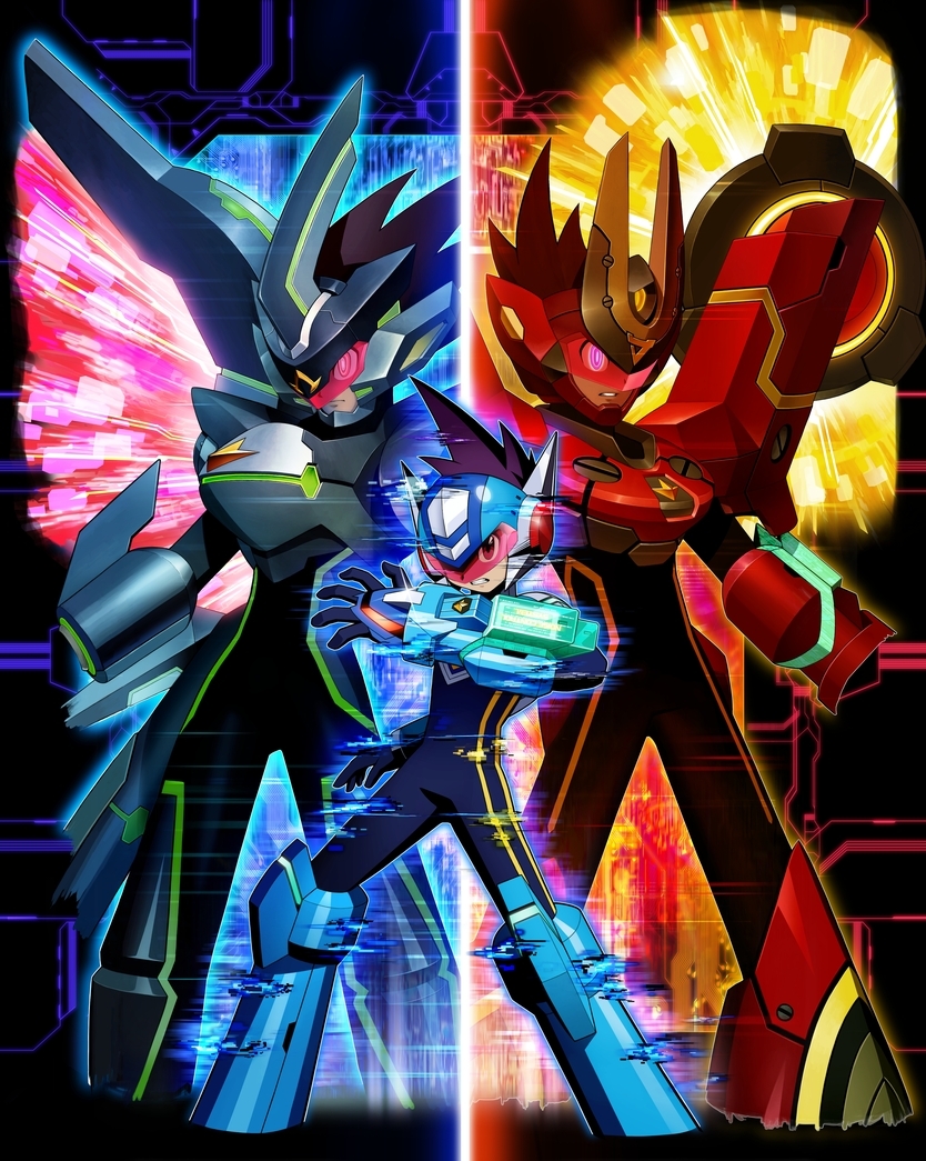 Pantallazo de Mega Man Star Force 3: Black Ace para Nintendo DS
