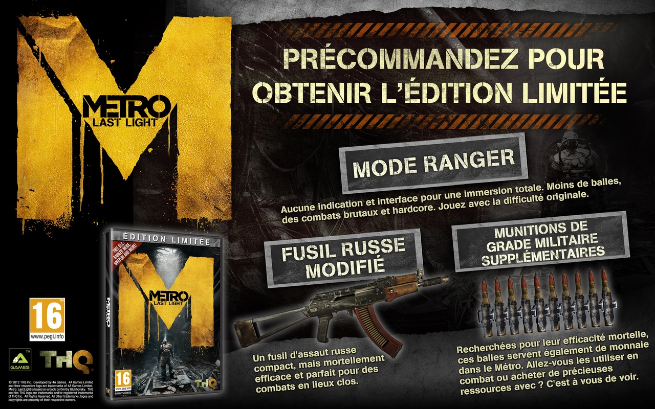Pantallazo de Metro: Last Light Edicion Limitada para PlayStation 3