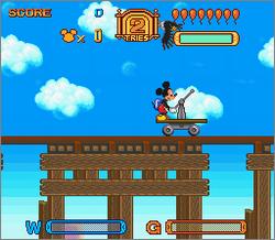 Pantallazo de Mickey Mouse: Tokyo Disneyland no Daibouken (Japonés) para Super Nintendo