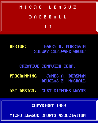 Pantallazo de Micro League Baseball 2 para PC