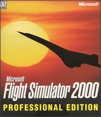 Caratula de Microsoft Flight Simulator 2000 Professional Edition para PC