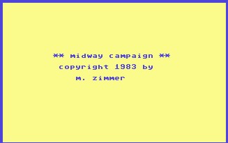 Pantallazo de Midway Campaign para Commodore 64