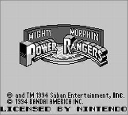Pantallazo de Mighty Morphin Power Rangers para Game Boy