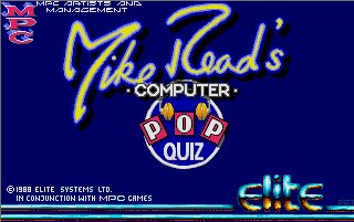 Pantallazo de Mike Read's Computer Pop Quiz para Atari ST