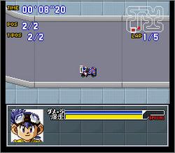 Pantallazo de Mini 4ku & Power WGP 2 (Japonés) para Super Nintendo