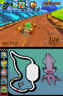 Pantallazo de Minna de Wai Wai Cocoto Kart (Japonés) para Nintendo DS