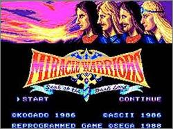 Pantallazo de Miracle Warriors: Seal of the Dark Lord para Sega Master System