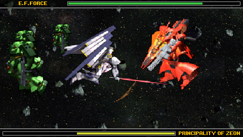Pantallazo de Mobile Suit Gundam : Gihren's Greed - The Axis Menace para PSP