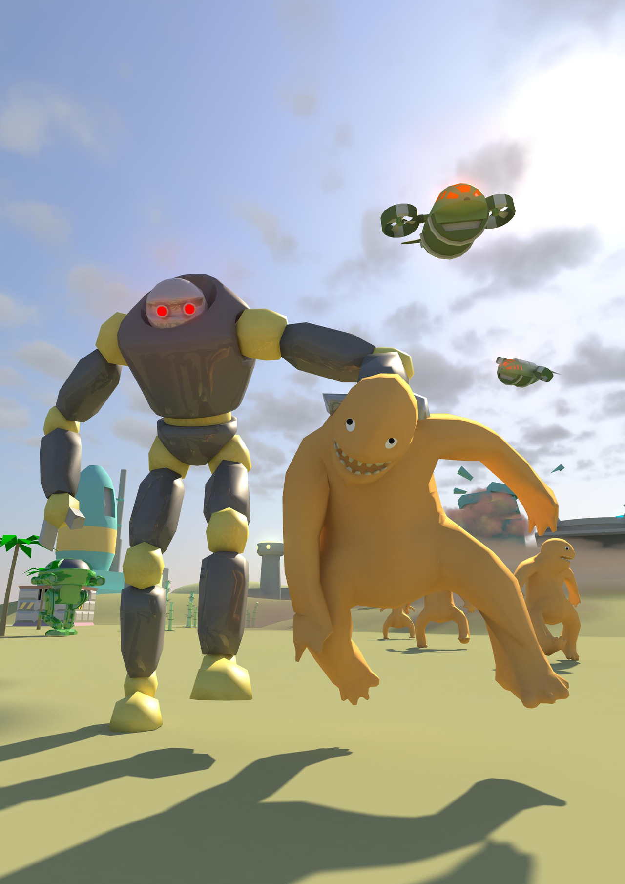 Pantallazo de Monsteca Corral Monsters vs Robots para Wii