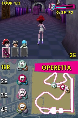 Pantallazo de Monster High El Patinaje Laberintico para Nintendo DS