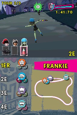 Pantallazo de Monster High El Patinaje Laberintico para Nintendo DS