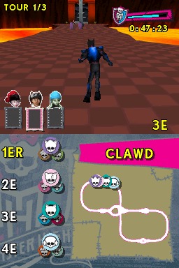 Pantallazo de Monster High El Patinaje Laberintico para Nintendo DS