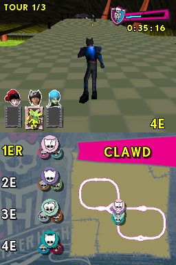 Pantallazo de Monster High El Patinaje Laberintico para Nintendo DS